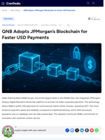 QNB Adopts JPMorgan’s Blockchain for Faster USD Payments