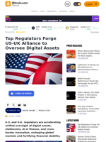 Top Regulators Forge US-UK Alliance to Oversee Digital Assets – Regulation Bitcoin News