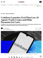 Coinbase Launches Tool That Lets AI Agents Trade Crypto and Make Payments for Users - Decrypt