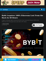 Bybit Acquires 100% Ethereum Lost From the Hack In 48 Hours
