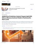 AMZN Price Prediction: Analyst Targets Split $90 Wide as Binance Contract Stalls in Technical No-Man's Land - Blockchain.News