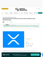 Senate Democrats scrutinize Fed chair nominee Warsh's asset divestment plan