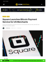Square Launches Bitcoin Payment Service for US Merchants - CoinCentral