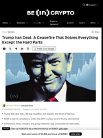 Trump Iran Deal: A Ceasefire That Solves Everything Except the Hard Parts