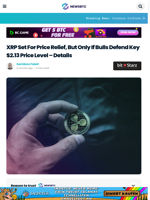 XRP Set For Price Relief, But Only If Bulls Defend Key $2.13 Price Level - Details