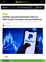 PayPal Launches Seamless Peer-to-Peer Crypto Transfers Across Platforms