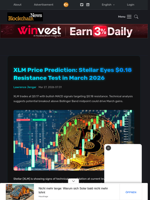XLM Price Prediction: Stellar Eyes $0.18 Resistance Test in March 2026 - Blockchain.News