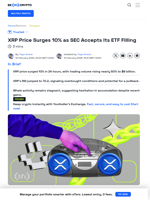 XRP Price Jumps 10% as Golden Cross Hints at More Gains