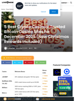 5 Best Crypto Casinos: Trusted Bitcoin Casino Sites for December 2025 (New Christmas Rewards Included) | Live Bitcoin News