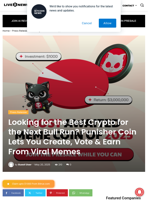 Looking for the Best Crypto for the Next Bull Run? Punisher Coin Lets You Create, Vote & Earn From Viral Memes | Live Bitcoin News