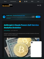 Anthropic's Claude Powers Self-Service Analytics Evolution - Blockchain.News