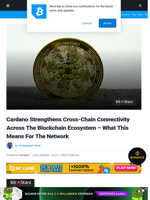 Cardano Strengthens Cross-Chain Connectivity Across The Blockchain Ecosystem - What This Means For The Network | Bitcoinist.com