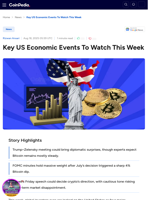 Key US Economic Events To Watch This Week