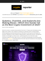 Qubetics Skyrockets in Stage 36 Crypto Presale, Chainlink Expands Oracle Power, Avalanche Reinvents Subnets — Best Crypto Investment of 2025?