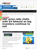 XRP price rally stalls with $3 fakeout as big investors continue to sell - The Crypto News Wire