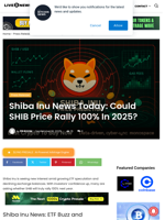 Shiba Inu News Today: Could SHIB Price Rally 100% In 2025? | Live Bitcoin News