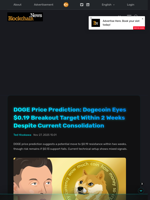 DOGE Price Prediction: Dogecoin Eyes $0.19 Breakout Target Within 2 Weeks Despite Current Consolidation - Blockchain.News