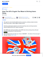 UK Crypto Tax Rules Push Investors to Leave the Country