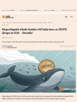 Hyperliquid whale battles $17mln loss as HYPE drops to $26 - Details! - AMBCrypto