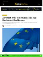 Zerohash Wins MiCA License as $2B Mastercard Deal Looms - CoinCentral