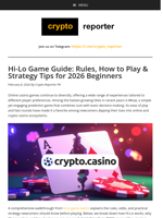 Hi-Lo Game Guide: Rules, How to Play & Strategy Tips for 2026 Beginners