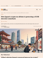 How Japan’s crypto tax debate is powering a $33B investor comeback - AMBCrypto
