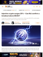 Injective crypto surges 25% - Can INJ confirm a breakout above $9.60? - AMBCrypto