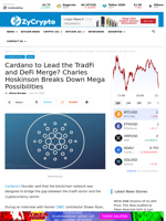Cardano to Lead the TradFi and DeFi Merge? Charles Hoskinson Breaks Down Mega Possibilities ⋆ ZyCrypto