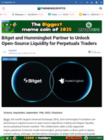 Bitget and Hummingbot Partner to Unlock Open-Source Liquidity for Perpetuals Traders - TheNewsCrypto