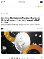 Proposed Ethereum Standard Aims to Help AI Agents Execute Complex DeFi Trades - Decrypt