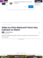 Shiba Inu Price Rebound? Here's Key Indicator to Watch - U.Today