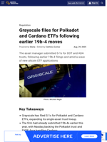 Grayscale files for Polkadot and Cardano ETFs following earlier 19b-4 moves