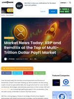 Market News Today: XRP and Remittix at the Top of Multi-Trillion Dollar PayFi Market | Live Bitcoin News