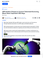 Black Swan Capitalist CEO: XRP Holds Keys to Next Financial Era
