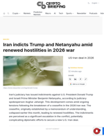 Iran indicts Trump and Netanyahu amid renewed hostilities in 2026 war