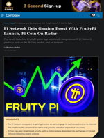 Pi Network Gets Gaming Boost With FruityPi Launch, Pi Coin On Radar