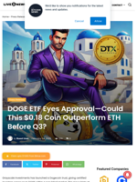 DOGE ETF Eyes Approval—Could This $0.18 Coin Outperform ETH Before Q3?  | Live Bitcoin News