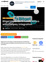 Bitget Expands in South Africa with Callpay Integration | Live Bitcoin News