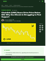 Chainlink Bears Have Taken Control: Will LINK Price Drop to $10?