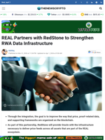 REAL Partners with RedStone to Strengthen RWA Data Infrastructure - TheNewsCrypto