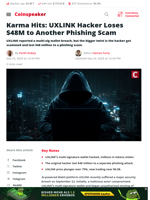 UXLINK Hacker Loses $48M to Phishing Scam