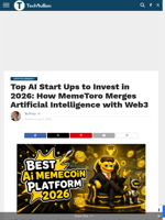 Top AI Start Ups to Invest in 2026: How MemeToro Merges Artificial Intelligence with Web3
