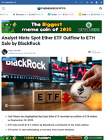 Analyst Hints Spot Ether ETF Outflow to ETH Sale by BlackRock - TheNewsCrypto