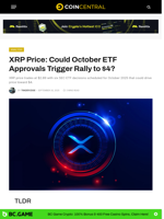 XRP Price: Could October ETF Approvals Trigger Rally to $4? - CoinCentral