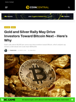 Gold and Silver Rally May Drive Investors Toward Bitcoin Next - Here's Why - CoinCentral