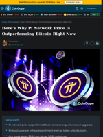 Here’s Why Pi Network Price Is Outperforming Bitcoin Right Now