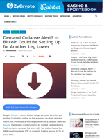 Demand Collapse Alert? — Bitcoin Could Be Setting Up for Another Leg Lower ⋆ ZyCrypto