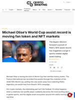 Michael Olise's World Cup assist record is moving fan token and NFT markets