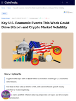 Key Economic Events To Watch This Week