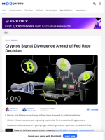 Cryptos Signal Divergence Ahead of Fed Rate Decision - BeInCrypto